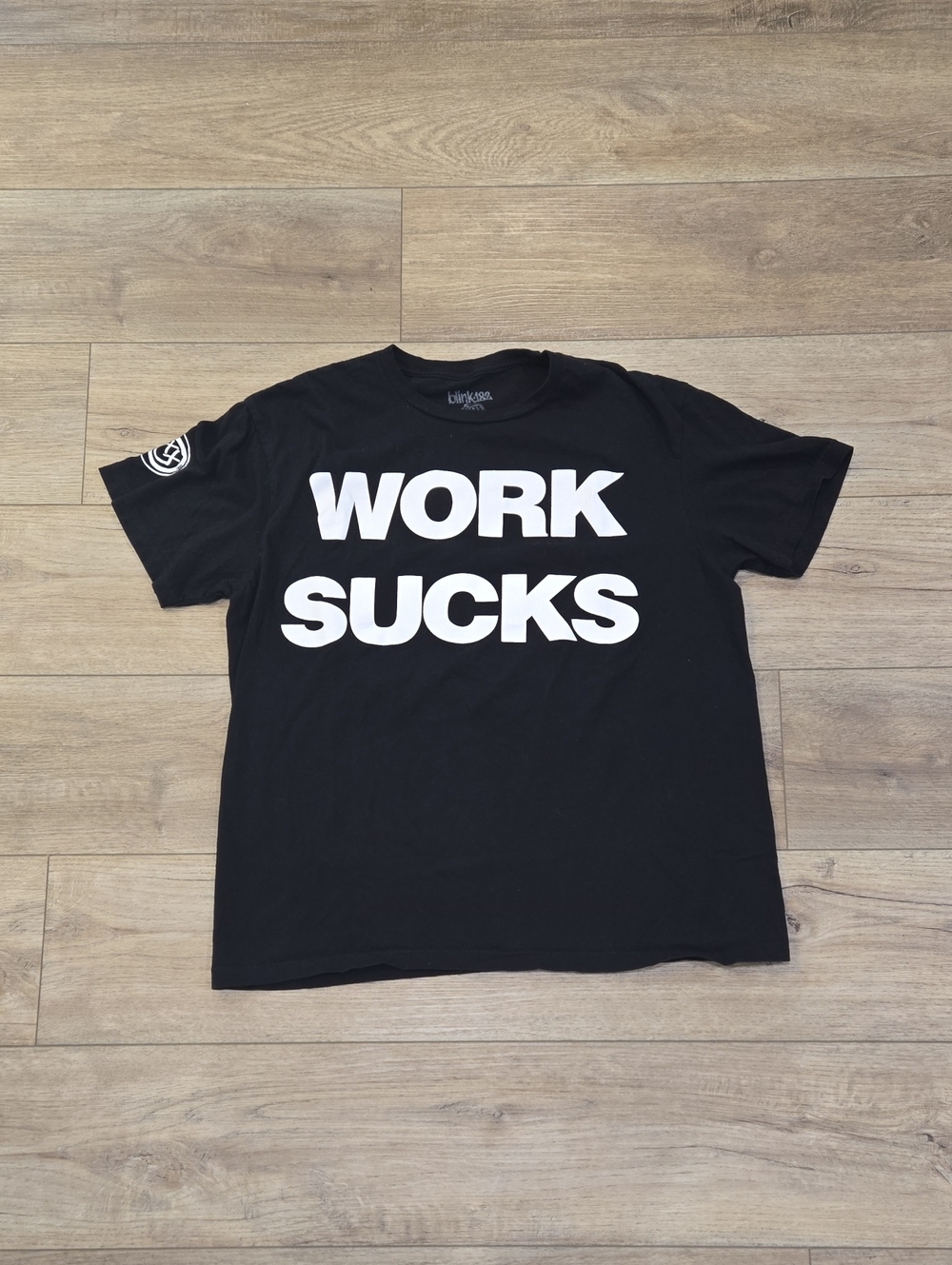 Blink 182 Official Merch "Work Sucks, I Know" 2024 Concert Tee